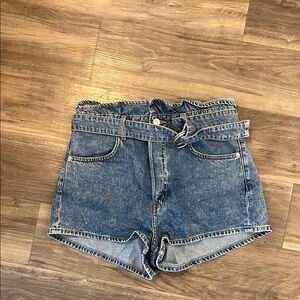 Divided Blue Jean Shorts High-Waisted Vintage Style